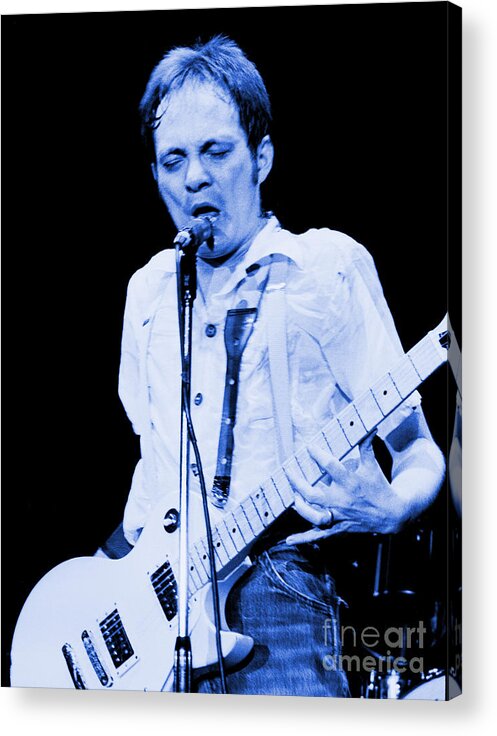 Steve Marriott Acrylic Print featuring the photograph Steve Marriott - Humble Pie at The Cow Palace S F 5-16-80 #1 by Daniel Larsen