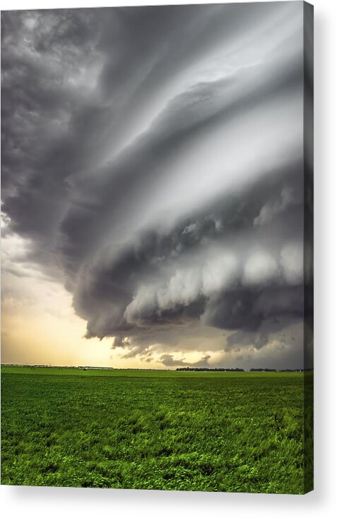 Weather Acrylic Print featuring the photograph Shelf Cloud - Thunderstorm by Douglas Berry