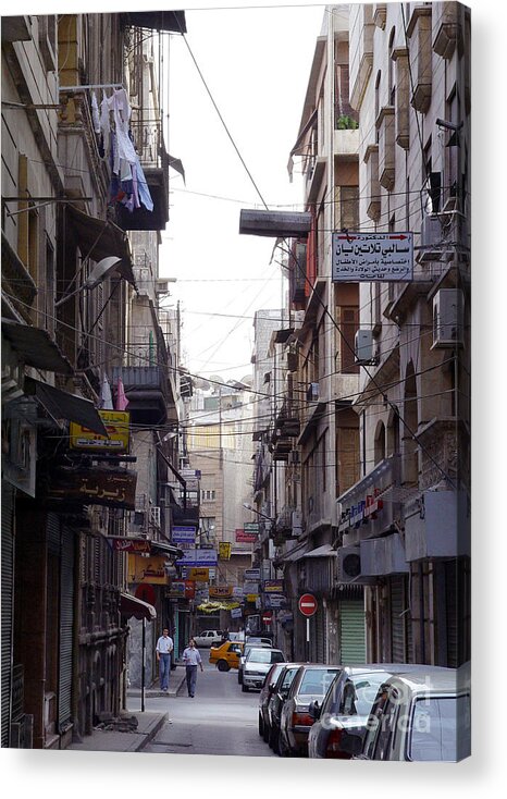 Aleppo Acrylic Print featuring the photograph Aleppo Street01 #2 by Mamoun Sakkal