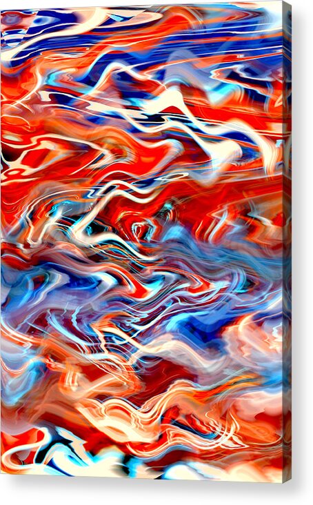 Mixed Signals Acrylic Print featuring the digital art Mixed Signals by Kellice Swaggerty