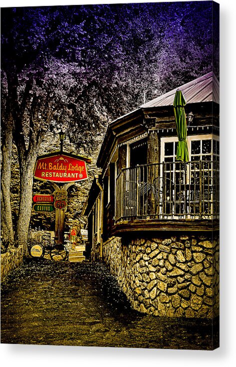 Lodge Acrylic Print featuring the photograph Mountain Lodge by Joseph Hollingsworth
