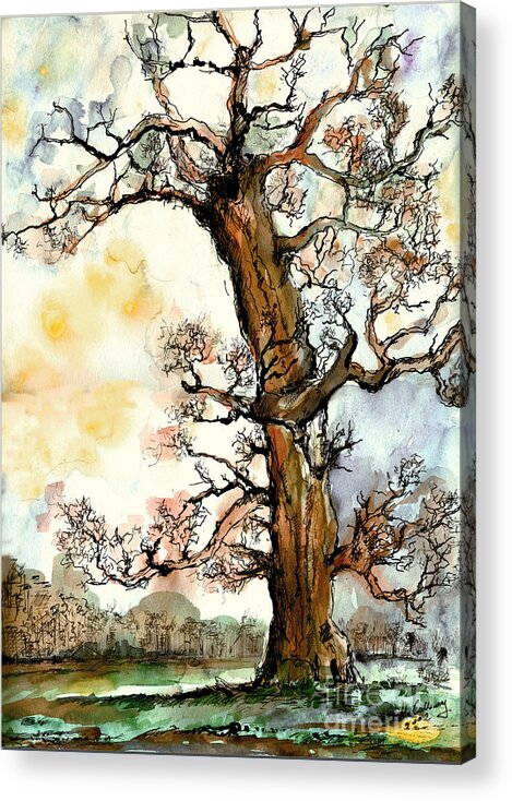 Trees Acrylic Print featuring the painting My Friend The Tree by Ginette Callaway