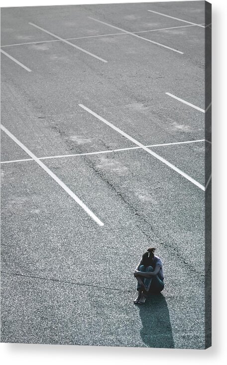 Parked Outside Lines Acrylic Print featuring the photograph Parked Outside The Lines by Kellice Swaggerty