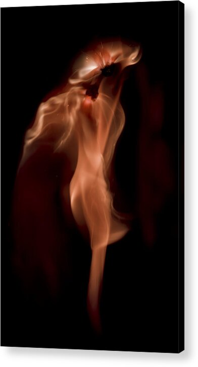 Sexy Flame Acrylic Print featuring the photograph Offering by Steven Poulton