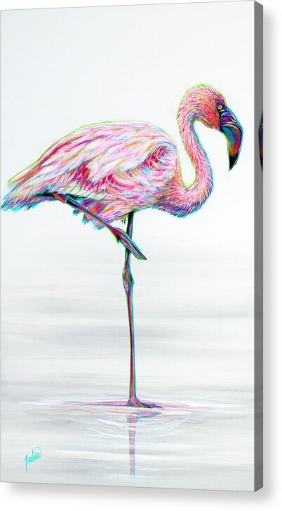Standup Acrylic Print featuring the painting Standup by Teshia Art
