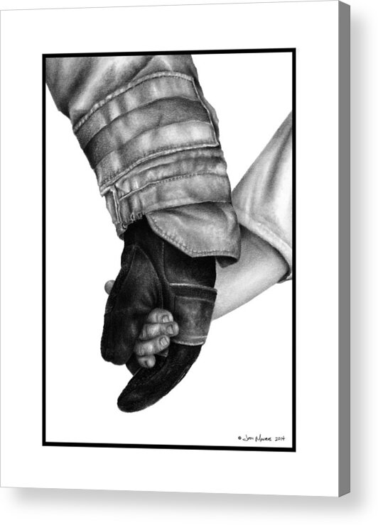 Firefighter Acrylic Print featuring the drawing Legacy by Jodi Monroe