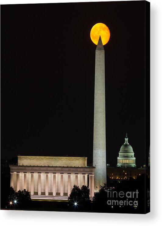 Sturgeon Moon Acrylic Print featuring the photograph Lollipop Moon by Dale Nelson