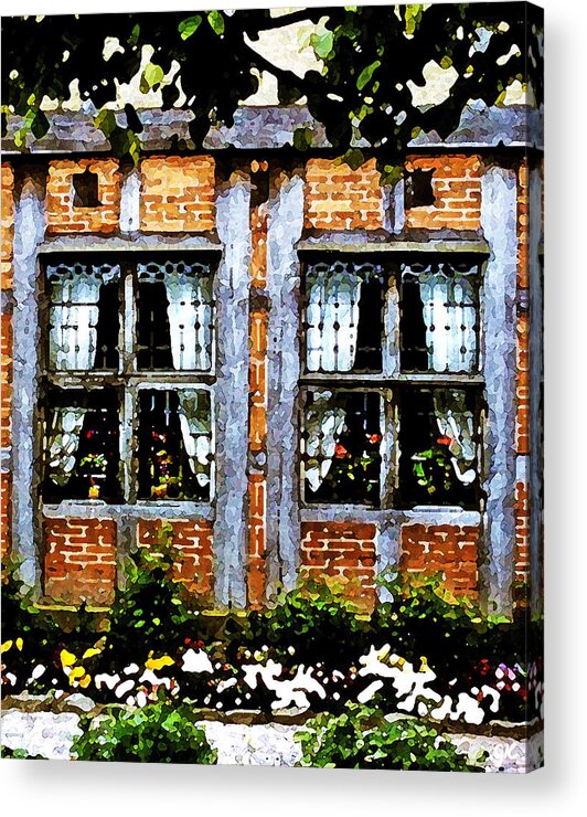 Impressionism Acrylic Print featuring the painting Old Country Charm by Gerlinde Keating - Galleria GK Keating Associates Inc