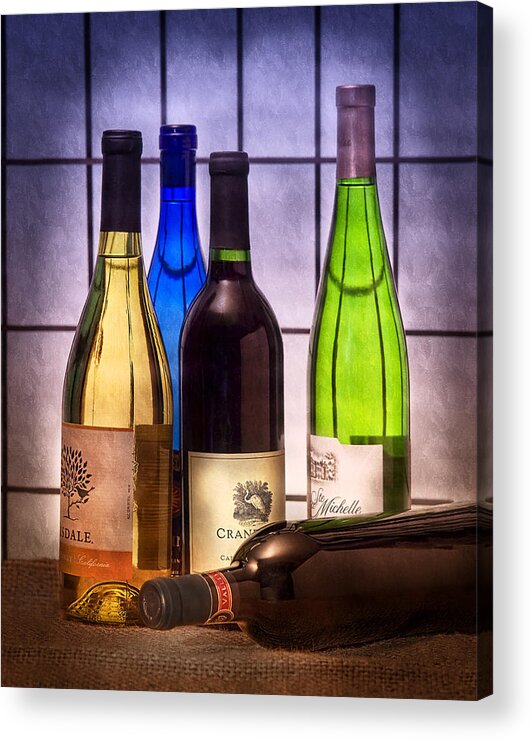 Aged Acrylic Print featuring the photograph Wines by Tom Mc Nemar