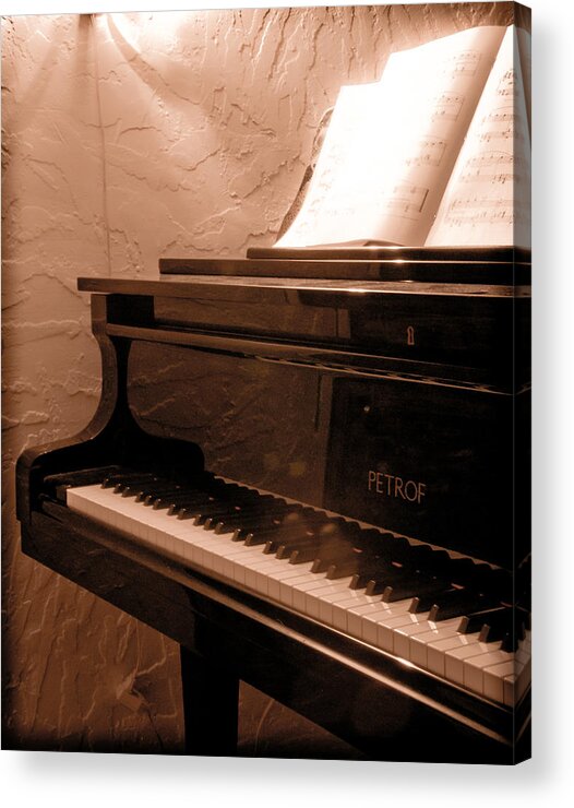 Music Acrylic Print featuring the photograph Petrof by Mark Forte