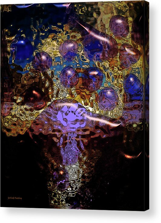Abstract Acrylic Print featuring the digital art Abstract 798 by Gerlinde Keating