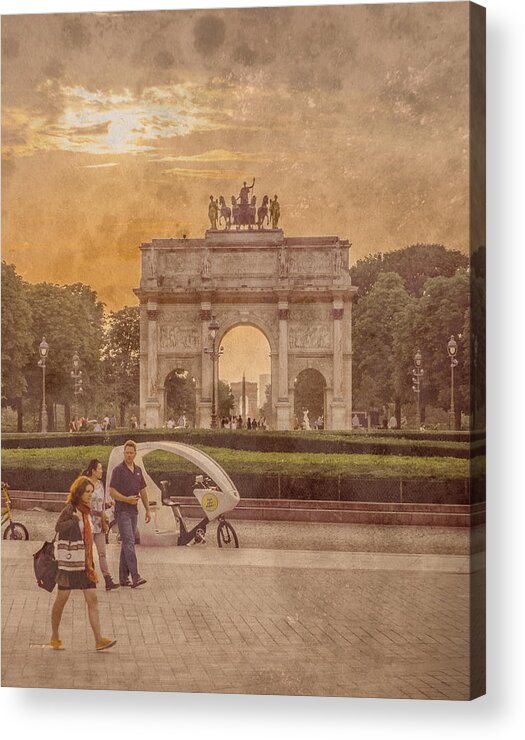 France Acrylic Print featuring the photograph Paris, France - Arcs by Mark Forte