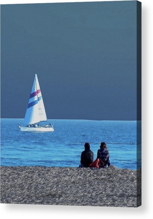Sea Acrylic Print featuring the photograph By The Sea by M Three Photos