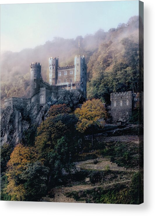 Castle Acrylic Print featuring the photograph Castle In The Mist by Jim Hill