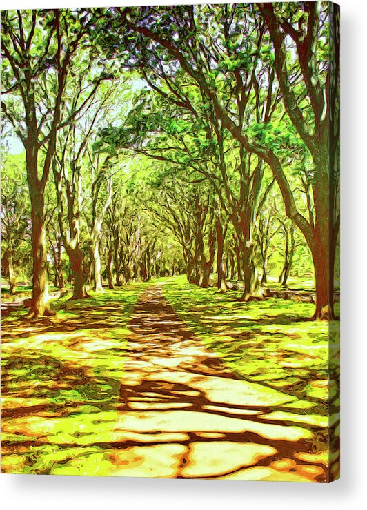 Summertime Acrylic Print featuring the painting Dappled by Dominic Piperata