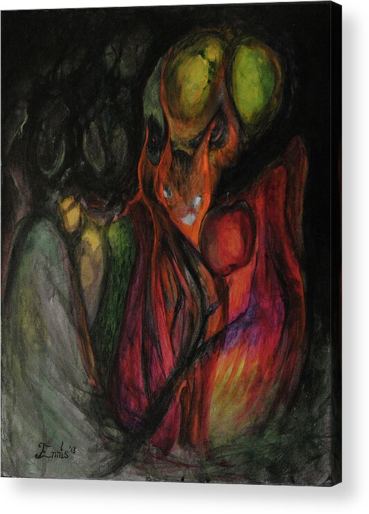 Ennis Acrylic Print featuring the painting Elder Keepers by Christophe Ennis