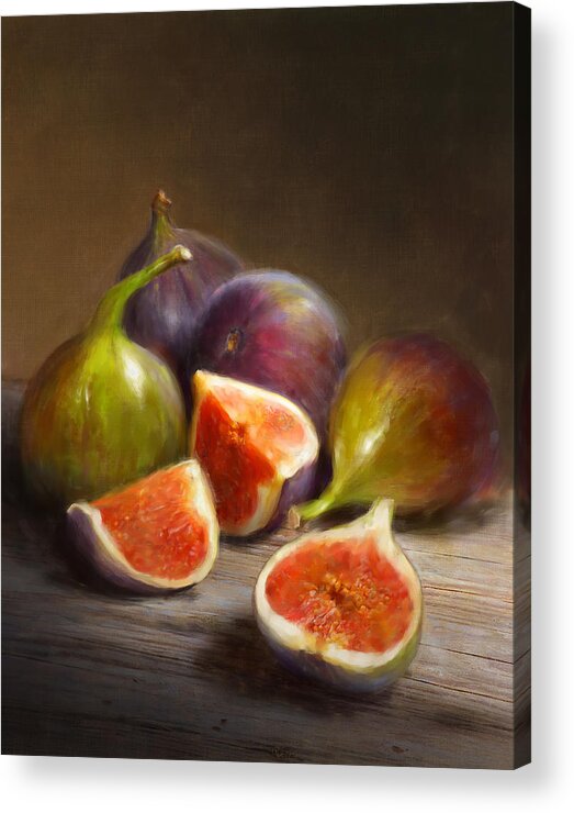 #faatoppicks Acrylic Print featuring the painting Figs by Robert Papp