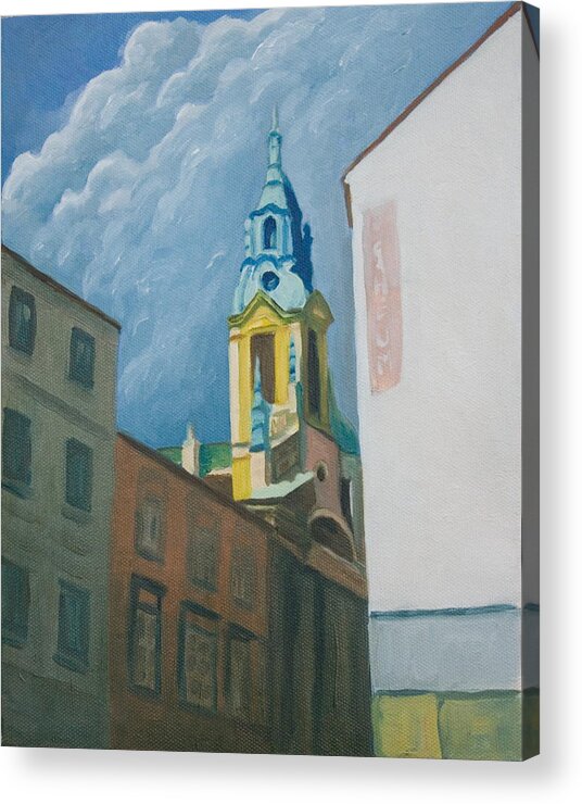 Architecture Acrylic Print featuring the painting Vienna by Stephen Degan