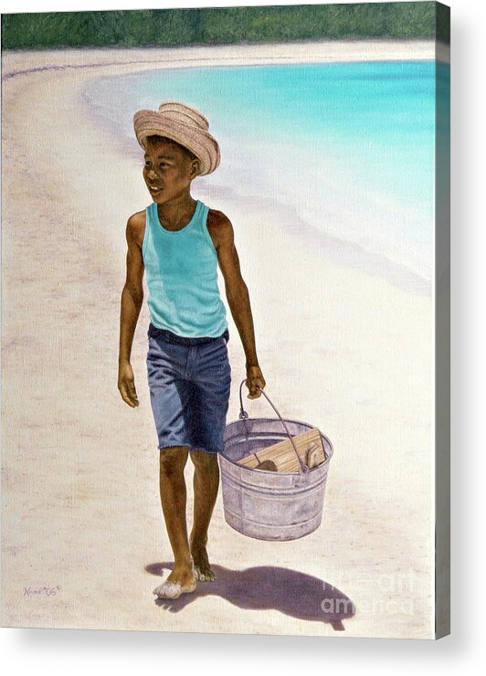  Acrylic Print featuring the painting Summer Time by Nicole Minnis