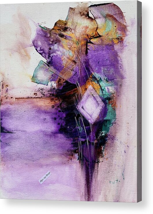 Abstract Expressionism Acrylic Print featuring the painting Fairytale Lost by Rodney Frederickson