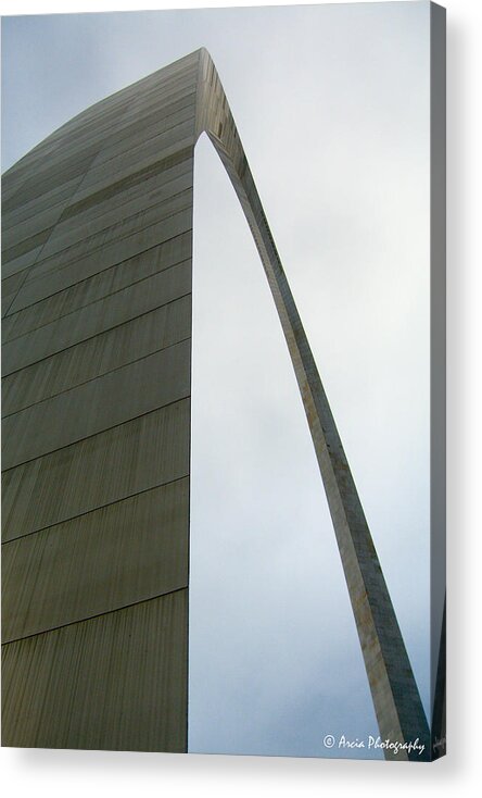 St. Louis Acrylic Print featuring the photograph Arch skewed by Ken Arcia