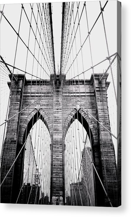 Lower East Side Acrylic Print featuring the photograph Brooklyn Bridge by Joann Vitali