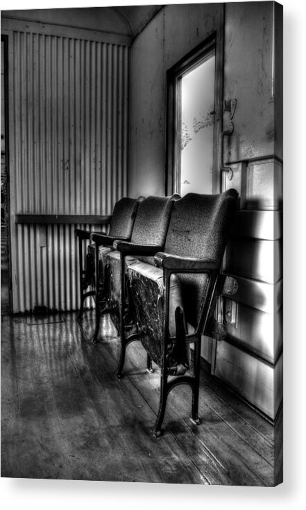 Chairs Acrylic Print featuring the photograph Chairs by Deborah Ritch
