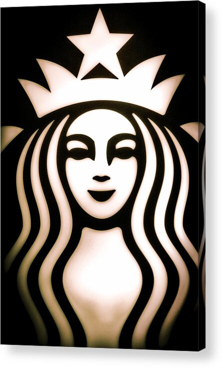 Starbucks Acrylic Print featuring the photograph Coffee Queen by Spencer McDonald