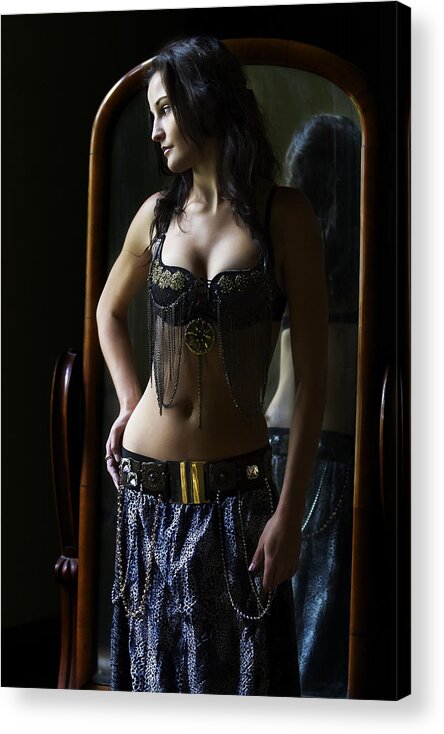 Belly Dancer Acrylic Print featuring the photograph Dreaming belly dancer by Peter Turner