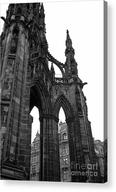 Architecture Acrylic Print featuring the photograph Historic Edinburgh Architecture by Kate Purdy