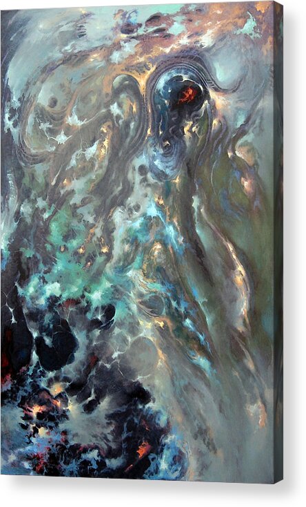Abstract Acrylic Print featuring the painting Incarnation by William Stoneham