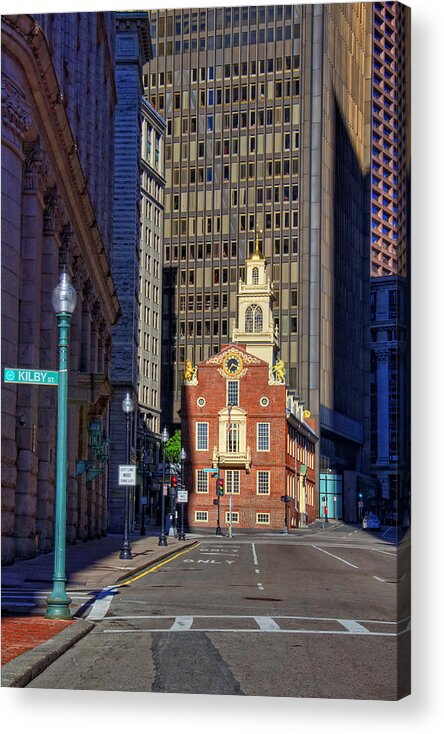  Massachusetts Acrylic Print featuring the photograph Old State House - Boston by Joann Vitali