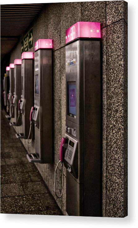 Payphones Acrylic Print featuring the photograph Payphones? by Anthony Citro