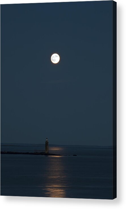 Lighthouse Acrylic Print featuring the photograph Light of the Moon by Sara Hudock