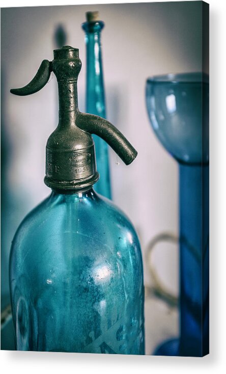 Vintage Acrylic Print featuring the photograph Vintage Blue #1 by Georgia Clare