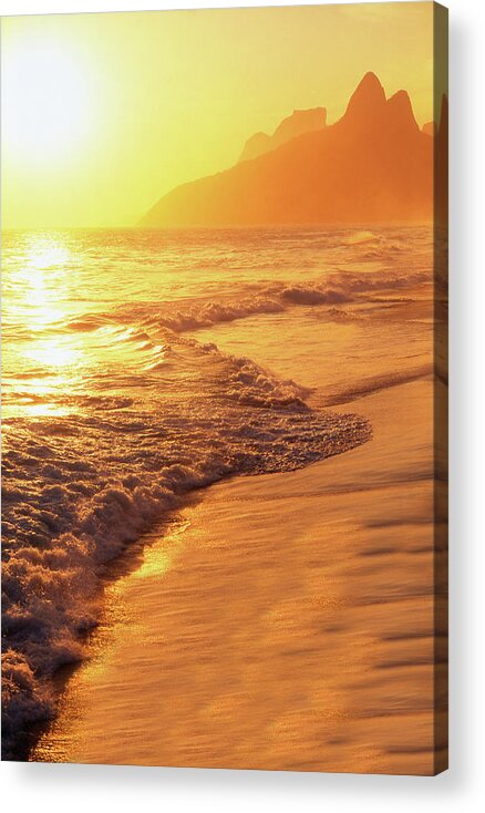 Ipanema Acrylic Print featuring the photograph Ipanema Beach Rio de Janeiro Brazil #3 by Douglas Pulsipher