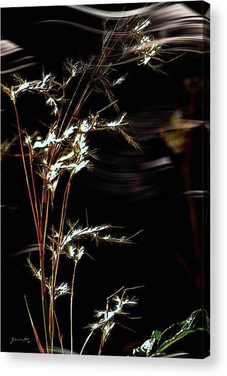 Autumn Acrylic Print featuring the mixed media An Autumn Breeze by Gerlinde Keating