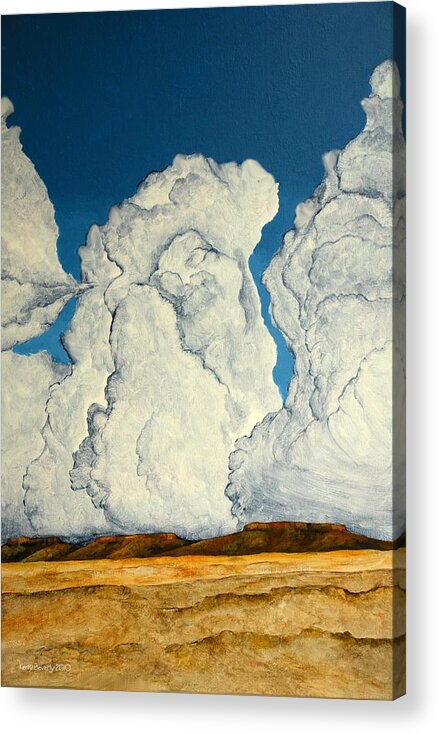 Cloud Acrylic Print featuring the painting Cloudscape A by Kerry Beverly