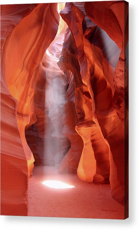 Antelope Canyon Acrylic Print featuring the photograph Ethereal by Winston Rockwell