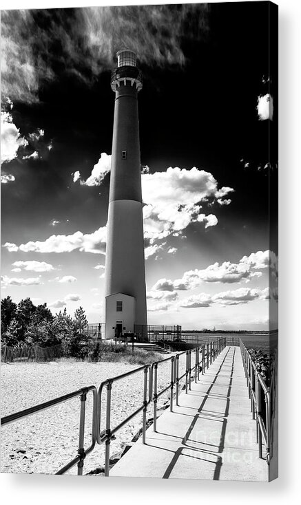 Lighthouse Walk Acrylic Print featuring the photograph Lighthouse Walk Long Beach Island by John Rizzuto
