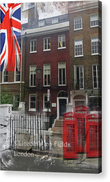 London Acrylic Print featuring the digital art Lincoln's Inn Field by Nicky Jameson