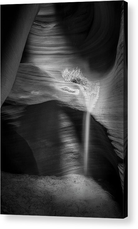 Antelope Canyon Acrylic Print featuring the photograph Shadows Secluded by Jon Glaser