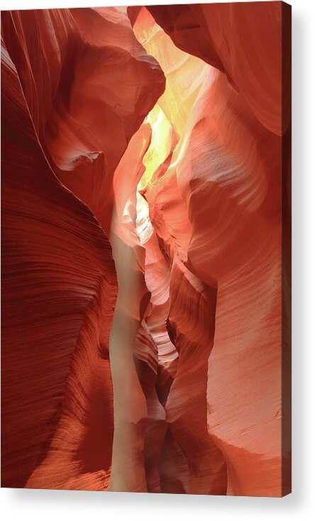 Slot Canyon Photograph Acrylic Print featuring the photograph Snake Dance by Roupen Baker