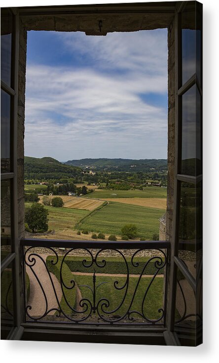 France Acrylic Print featuring the photograph Through a Seventeenth Century Window by Georgia Clare