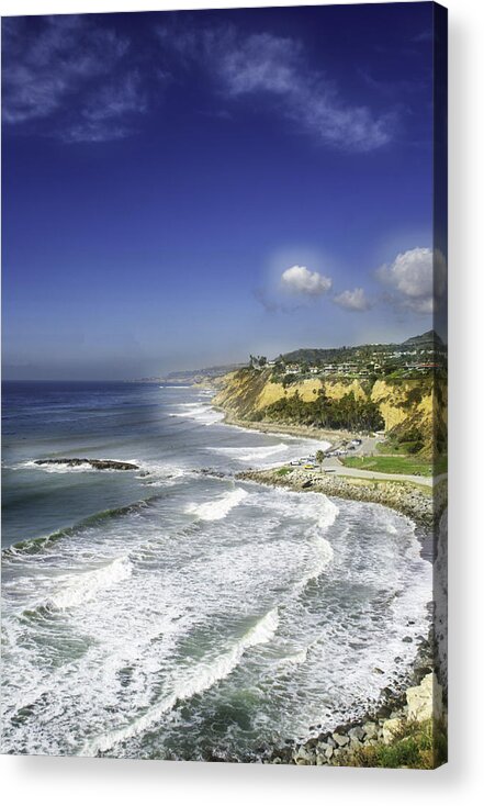 Royal Palms Coastal View Acrylic Print featuring the photograph View from Royal Palms by Joseph Hollingsworth