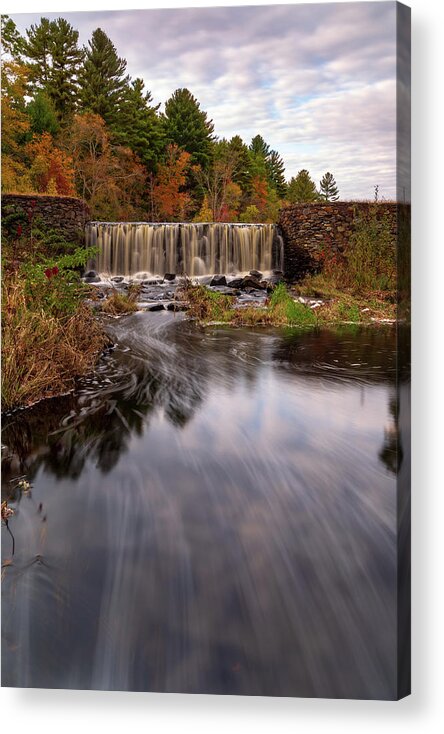 Autumn Acrylic Print featuring the photograph Perryville Dam #2 by Bryan Bzdula