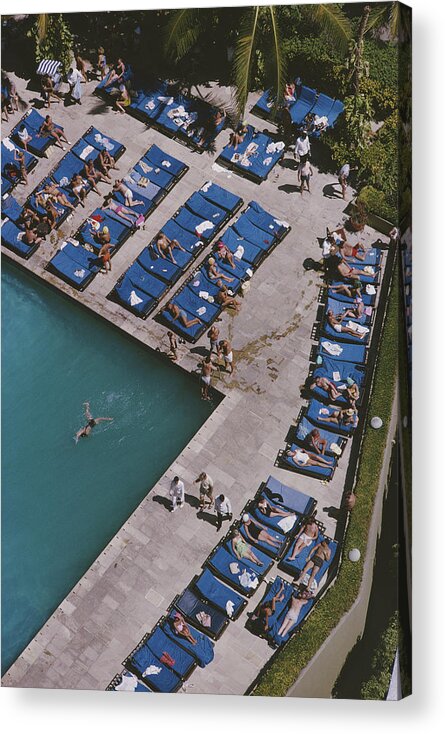 People Acrylic Print featuring the photograph Acapulco Holiday by Slim Aarons