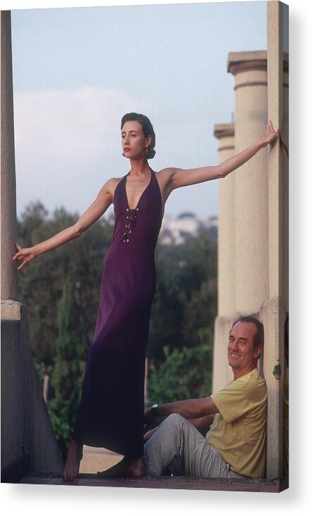 1980-1989 Acrylic Print featuring the photograph Alison Cain by Slim Aarons