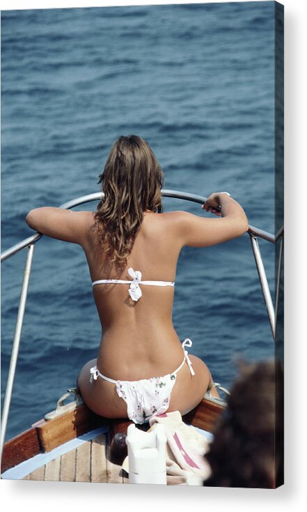 1980-1989 Acrylic Print featuring the photograph Amalfi Coast by Slim Aarons