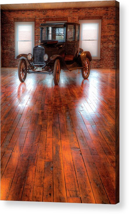 North Carolina Acrylic Print featuring the photograph Beautiful Vintage Car Model A by Dan Carmichael
